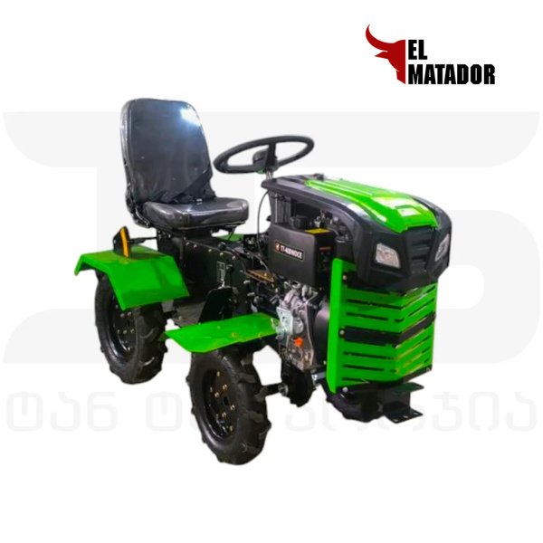 მოტობლოკი 4X4-ზე EL MATADOR დიზელზე 15 ცხ.ძ. ელ. სტარტერით და განათებით