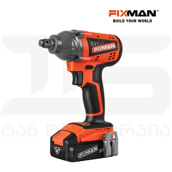 20V უკაბელო იმპულსური ქანჩი Fixman