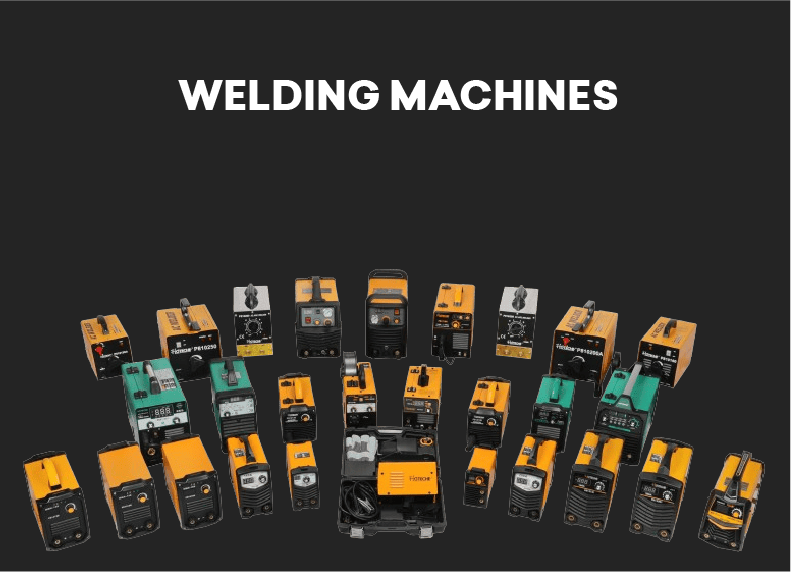 a group of welding machines